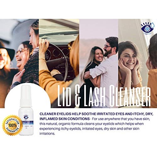 Heyedrate Lid and Lash Cleanser for Eye Irritation and Eyelid Relief, Gentle ...