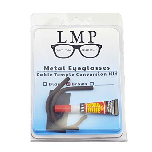 LMP Optical Rubber Cable Temple Conversion Kit for Metal Eyeglasses and Sungl...