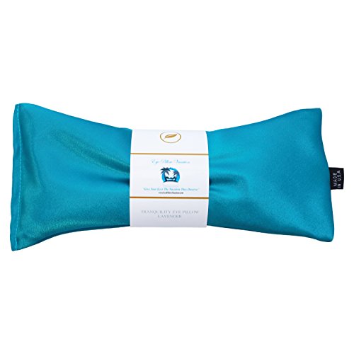 Eye Pillow Vacation Organic Flax Seed Filled Lavender Eye Pillow, Aqua - Ultr...