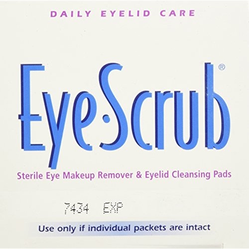 Eye Scrub Sterile Makeup Remover and Eyelid Cleansing Pads, 30 Count (Pack of 3)