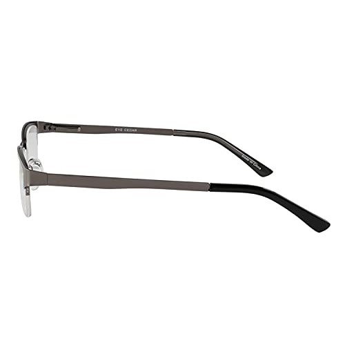 Eyecedar Metal Half-Frame Reading Glasses Men 5-Pack Spring Hinges Stainless ...