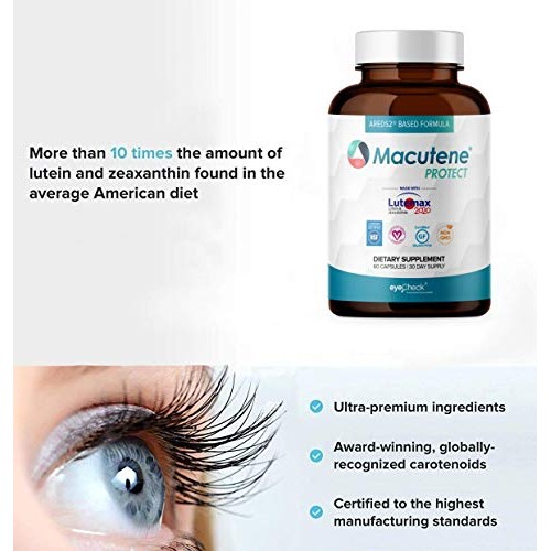 Natural Eye Health Vitamins with Bilberry Zeaxanthin Lutein - Macular Support...