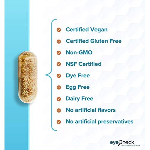 Natural Eye Health Vitamins with Bilberry Zeaxanthin Lutein - Macular Support...