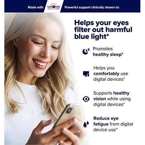 Natural Eye Health Vitamins with Bilberry Zeaxanthin Lutein - Macular Support...