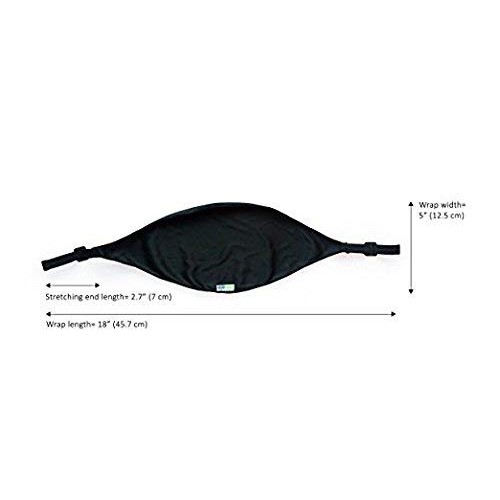 Onyix Silicone Hydrating Sleep Mask for Nighttime Dry Eye Relief… (Black)