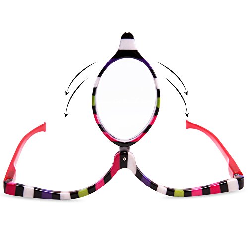 EYEGUARD Readers 2 Pack Magnifying Makeup Glasses Eye Make Up Spectacles Flip...