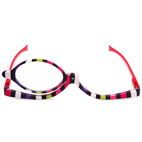 EYEGUARD Readers 2 Pack Magnifying Makeup Glasses Eye Make Up Spectacles Flip...