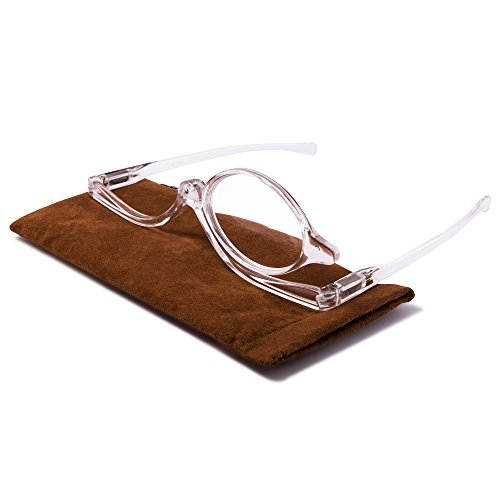 EYEGUARD Readers 2 Pack Magnifying Makeup Glasses Eye Make Up Spectacles Flip...