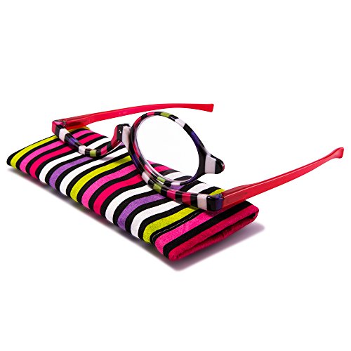 EYEGUARD Readers 2 Pack Magnifying Makeup Glasses Eye Make Up Spectacles Flip...