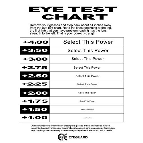 EYEGUARD Unisex Classic Style Bifocal Sunglasses Readers with Lens UV400 Prot...