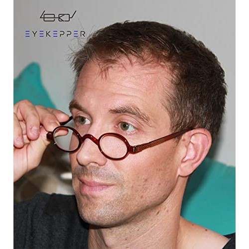 Eyekepper Small Oval Round Reading Sunglasses Vintage Mini Grey Tinted Lens R...