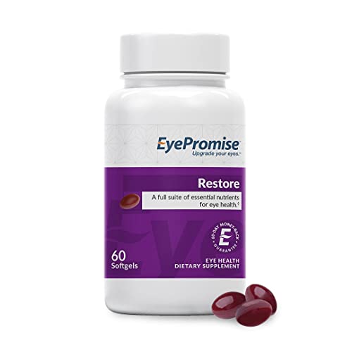 EyePromise Restore Supplement - 60 Softgel Capsules Containing Lutein, Vitami...