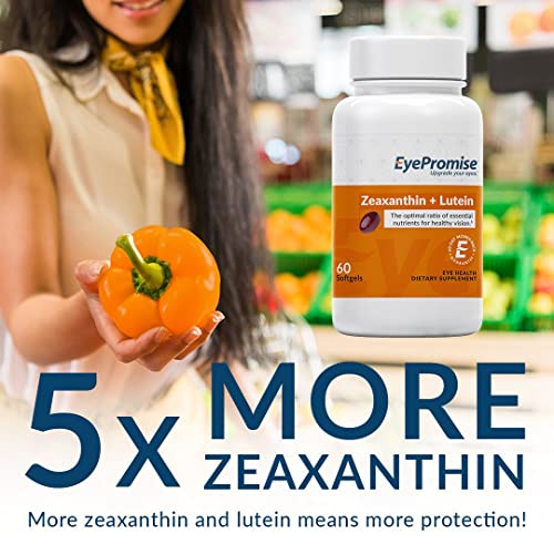 EyePromise Zeaxanthin + Lutein Eye Vitamin - 60 Softgels Capsules Made with N...