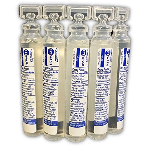 Salinaax Sterile Eyewash Solutions - Various Sizes (1/2-ounce)