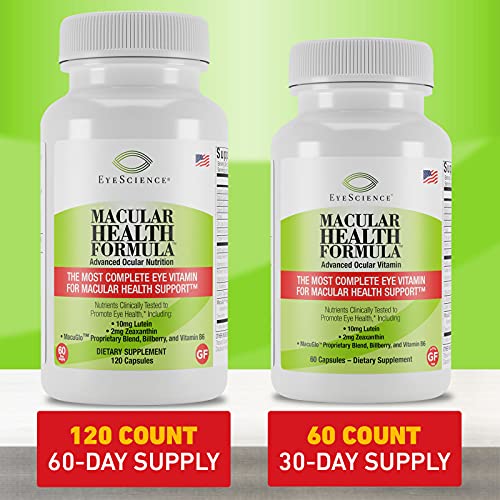 EyeScience Macular Health Beyond AREDS2 Formula, Advanced Ocular Vitamin - Co...