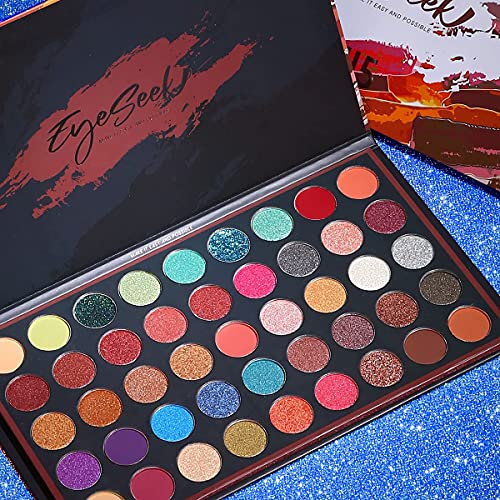 EYESEEK Bright 45 Shades Blendable Eyeshadow Eyeshadow Palette, Colorful Eye ...