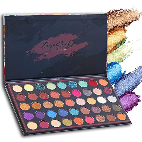 EYESEEK Bright 45 Shades Blendable Eyeshadow Eyeshadow Palette, Colorful Eye ...
