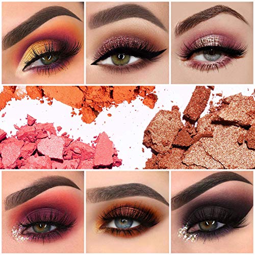 EYESEEK Matte Eyeshadow Palette, Neutral Eye Makeup Palettes Sets with Brushe...