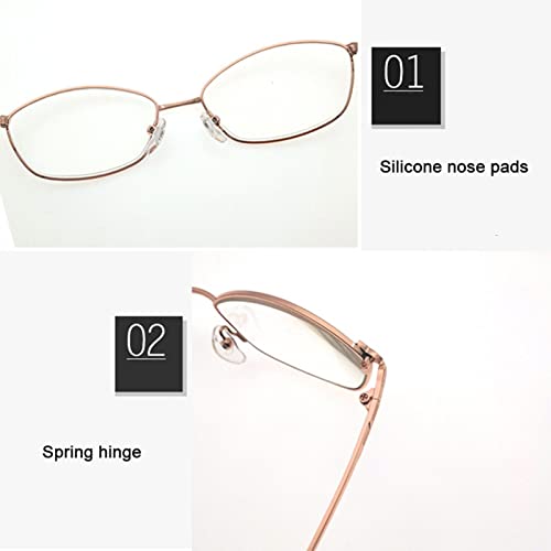 Eyewear Anti-Blue Old Flower Mirror Women's Clear Comfortable Elderly Mirror,...