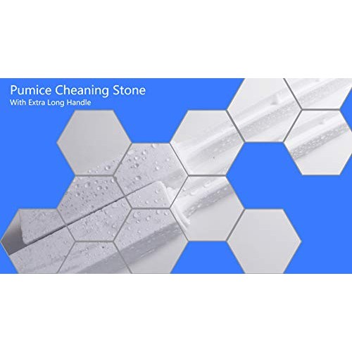 2 Pack Pumice Stone Toilet Bowl Cleaner With Extra Long Handle, EYU Pumice St...