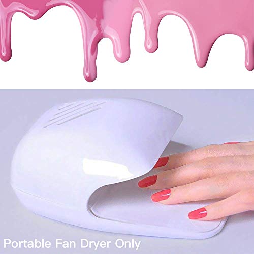 Nail Fan Dryer for Regular Nail Polish, Portable Nail Dryer Nail Art Polish M...
