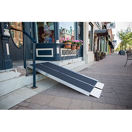 EZ-Access Suitcase Singlefold Portable Ramp with an Applied Slip-Resistant Su...