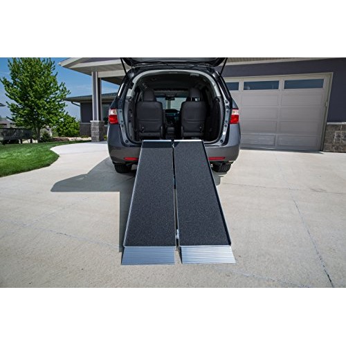 EZ-Access Suitcase Singlefold Portable Ramp with an Applied Slip-Resistant Su...