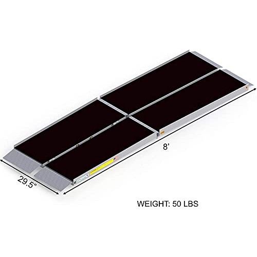 EZ-Access Suitcase Trifold Portable Ramp with an Applied Slip-Resistant Surfa...