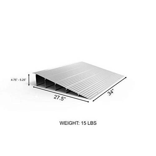 EZ-Access Transitions Modular Aluminum Entry Ramp, 5" Rise