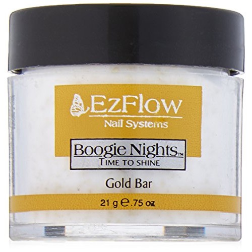 EZ Flow Time To Shine Glitter Gold Bar False Nails, 0.75 Ounce