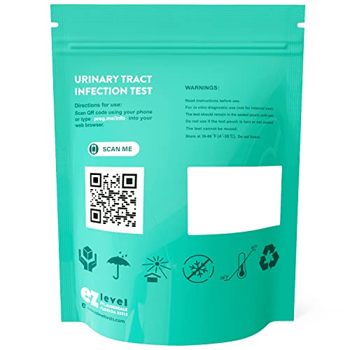 EZ Level 10 Urinary Tract Infection UTI Test Strips Individual Pouch (10 Count)