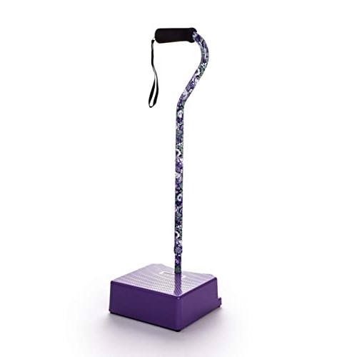 EZ-Step Stair Climbing Cane Purple Floral