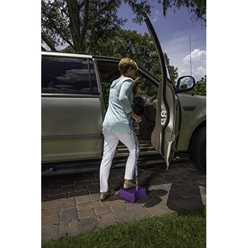 EZ-Step Stair Climbing Cane Purple Floral