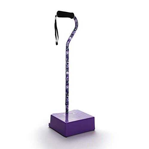 EZ-Step Stair Climbing Cane Purple Floral