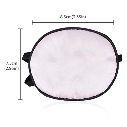 eZAKKA Eye Patches for Adults, 2 Pieces Silk Elastic Eyepatch Patch for Lazy ...