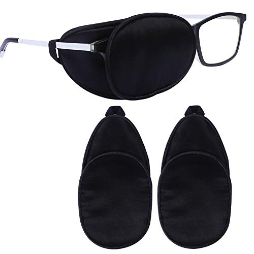 eZAKKA Eye Patches for Adults, Eye Patch for Glasses Silk Patch for Lazy Eye ...