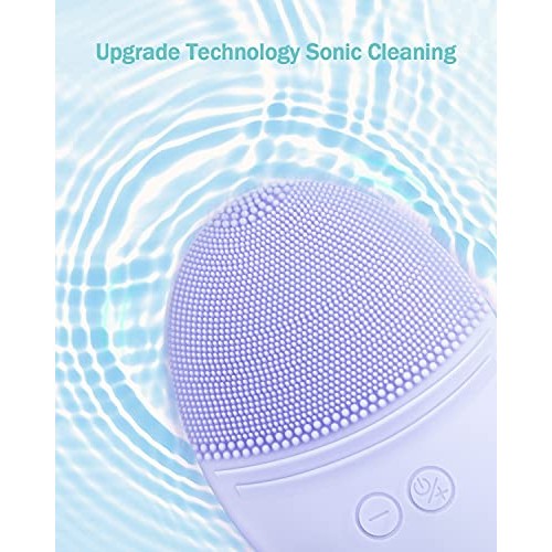 EZBASICS Facial Cleansing Brush made with Ultra Hygienic Soft Silicone, Water...