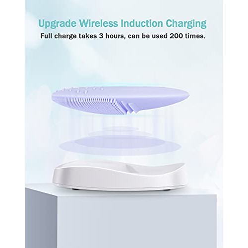 EZBASICS Facial Cleansing Brush made with Ultra Hygienic Soft Silicone, Water...