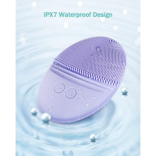 EZBASICS Facial Cleansing Brush made with Ultra Hygienic Soft Silicone, Water...
