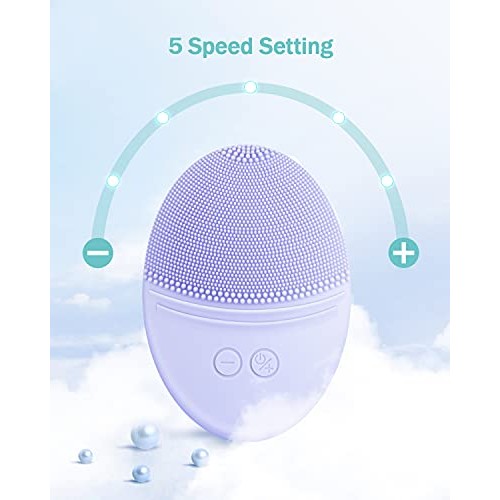 EZBASICS Facial Cleansing Brush made with Ultra Hygienic Soft Silicone, Water...