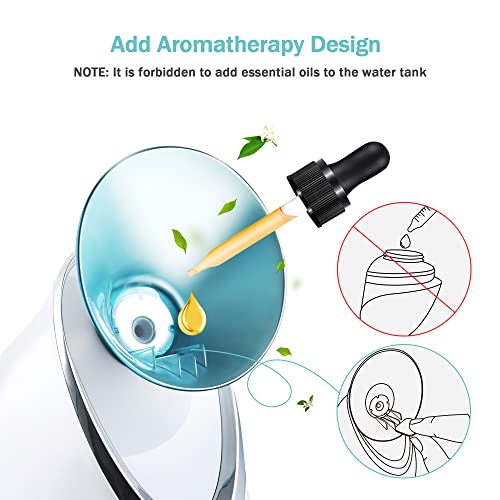 Facial Steamer EZBASICS Ionic Face Steamer for Home Facial, Warm Mist Humidif...
