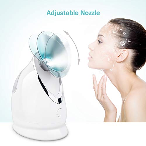 Facial Steamer EZBASICS Ionic Face Steamer for Home Facial, Warm Mist Humidif...