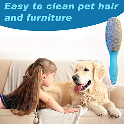 ezclean 3 Pack, 3 Colors, Lint Brush for Clothes, Furniture, Double Sided Pet...