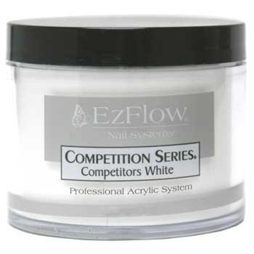 EZ Flow Competition Series Powder Competitors False Nails, White, 4 Ounce