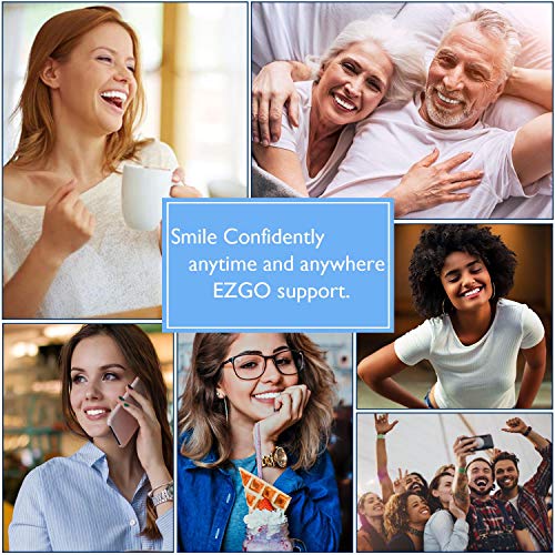 EZGO 10 Pack Teeth Whitening Gel Refills 22% Bleaching Gel, No Sensitive Teet...