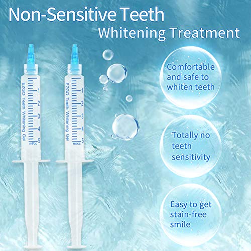 EZGO Teeth Whitening Kit with LED Light, 5 X LED Fast-Result Teeth Whitener w...