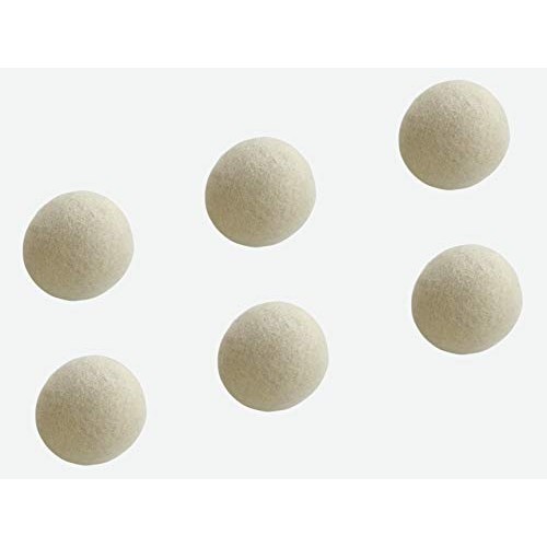 Natural Wool Dryer Balls - Fabric Softner Reducing Wrinkles and Resuable Pack...