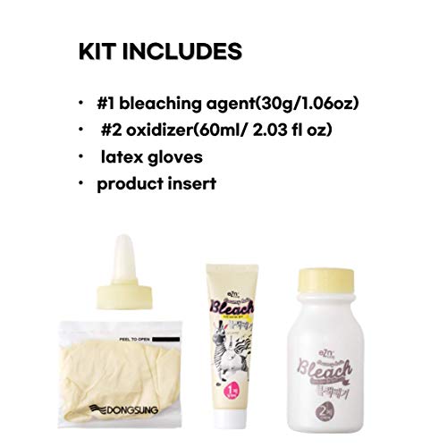 eZn Creamy Hair Bleaching Cream Permanent Hair Color Formulated with Marula S...