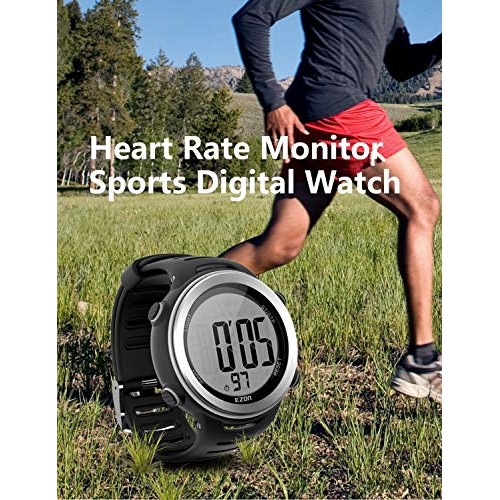 EZON Heart Rate Monitor and Chest Strap,Exercise Heart Rate Monitor,Sports Wa...