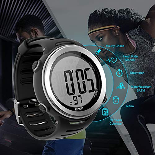 EZON Heart Rate Monitor and Chest Strap,Exercise Heart Rate Monitor,Sports Wa...